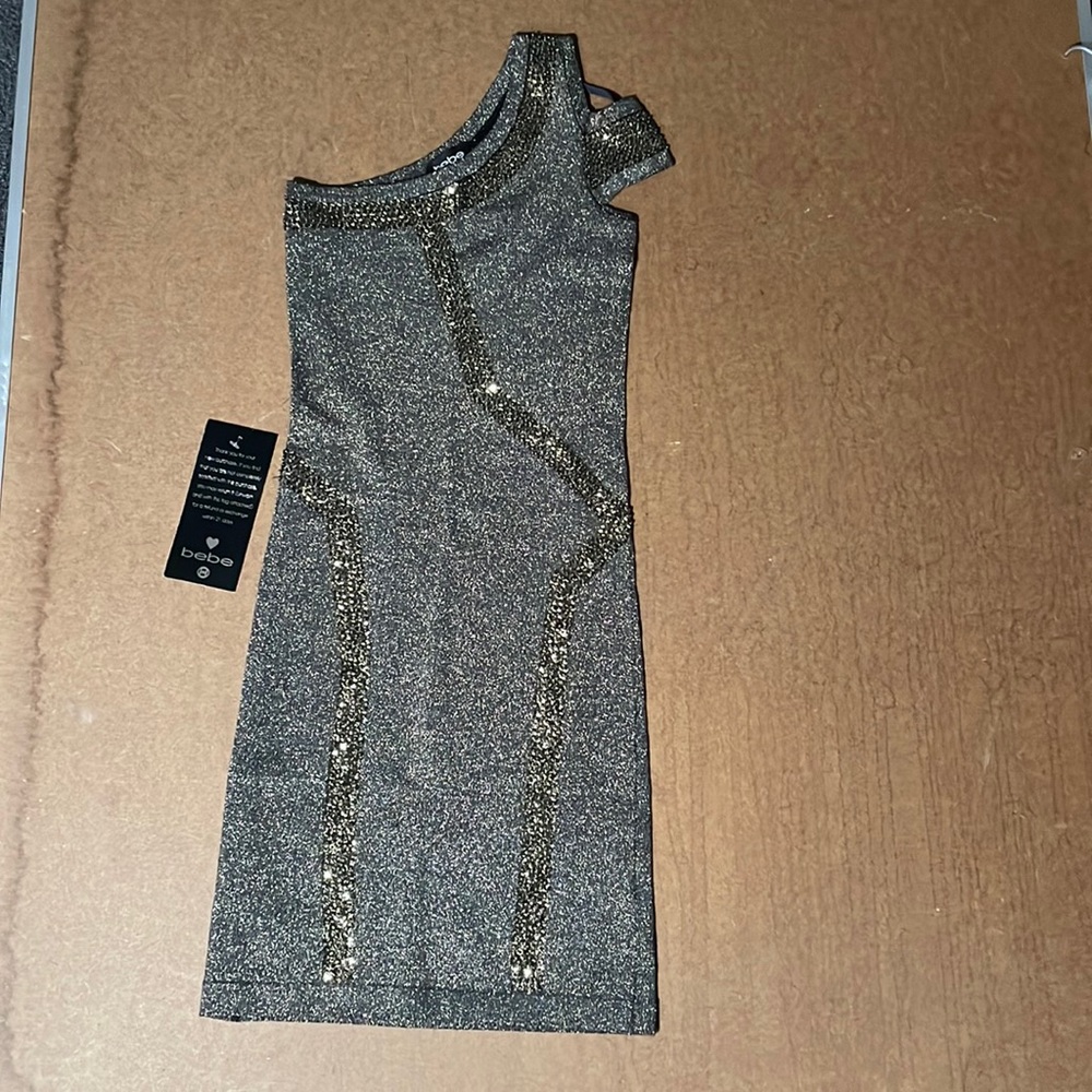 Bebe one shoulder dress